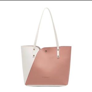 Stylish Colorblock Large Capacity Tote Bag - Perfect for Shopping